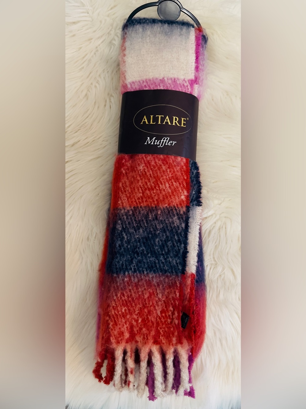 Multi Colored Scarf With Fringe Edge NEW!